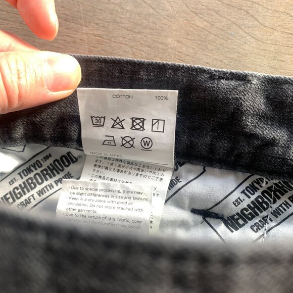 Neighborhood Baggy Silhouette Denim Pants Black - Picture 3 of 8